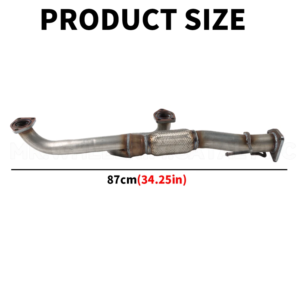 Fits: 2004 2005 2006 2007 2008 Acura TL 3.2L V6 Front Flex Y Pipe Direct Fit - Image 3 of 4