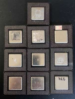 10PCS Intel Celeron SL3A2 Processors for Sale in Bulk, Gold-Plated Ceramic Pack