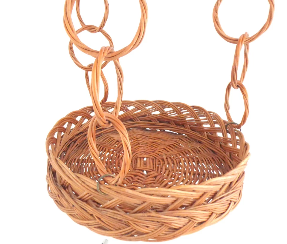 XL Bambus Blumen Ampel, Blumenhocker , Vintage Pflanzenständer - Bild 2 von 4