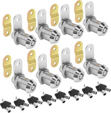 Cam Locks RV Storage Lock Keyed Alike,7/8" Cylinder Fits on 9/16" Max Door