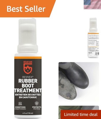 4 oz Revivex Rubber Boot Repair Kit   Fix Cracks, UV Shield & Shine Restorer