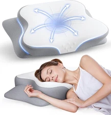 "Almohadas Ortopedicas Para Cervical Alivio Dolor Cuello Foam Memory Dormir Bien
