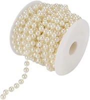 Perlenkette Deko, 10M 8Mm Perlenband Perlenkette Girlande Kunstperlen Perlen FüR