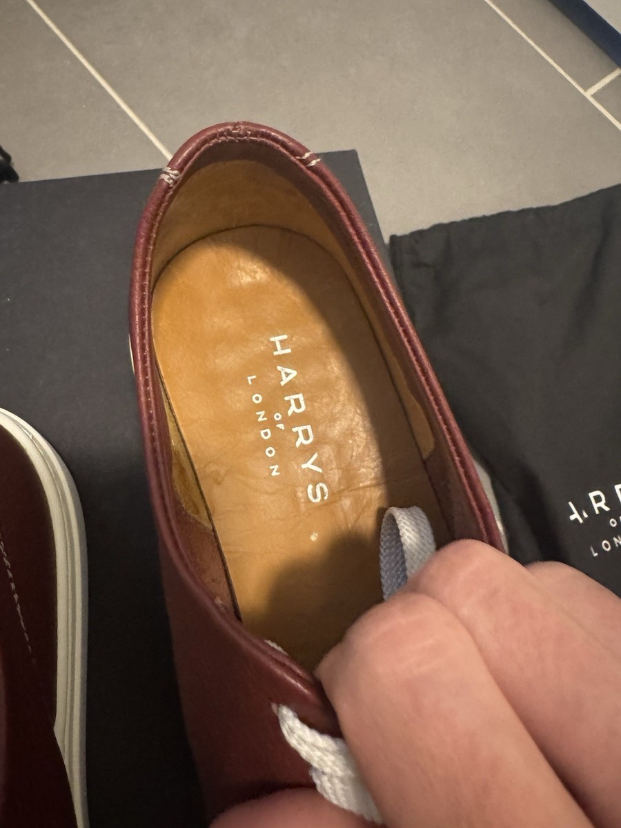 Harry’s Of London Men’s Shoes Red Leather View 5