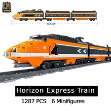 Horizon Express Train Model MOC Building Blocks Set Motorized Compatible Kit