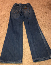 Wrangler Kid's 100 Cotton Mid Rise Relax Boot Size 10 Slim
