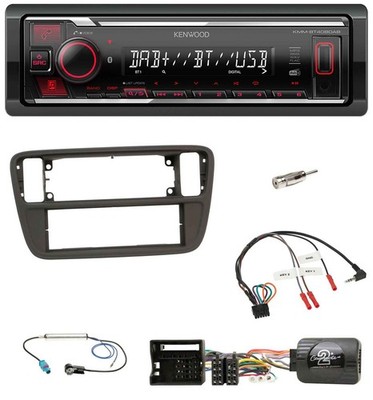 Kenwood Lenkrad Bluetooth USB DAB Autoradio für Skoda CitiGo Seat Mii 2011-2016