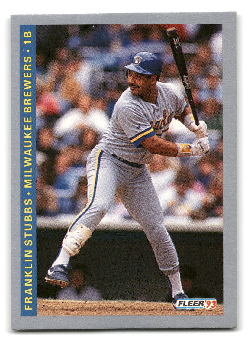 Franklin Stubbs 1993 Fleer Baseball #636 Milwaukee Brewers