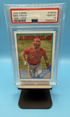 2023 TOPPS MIKE TROUT 1988 TOPPS 35TH ANNIVERSARY PSA 10 GEM MINT Angels