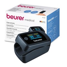 Beurer PO45 Pulse Oximeter, Measures Heart Rate, Arterial Oxygen Saturation and