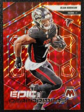 2025 Panini Mosaic Epic Performers Bijan Robinson Red Mosaic Prizm #8
