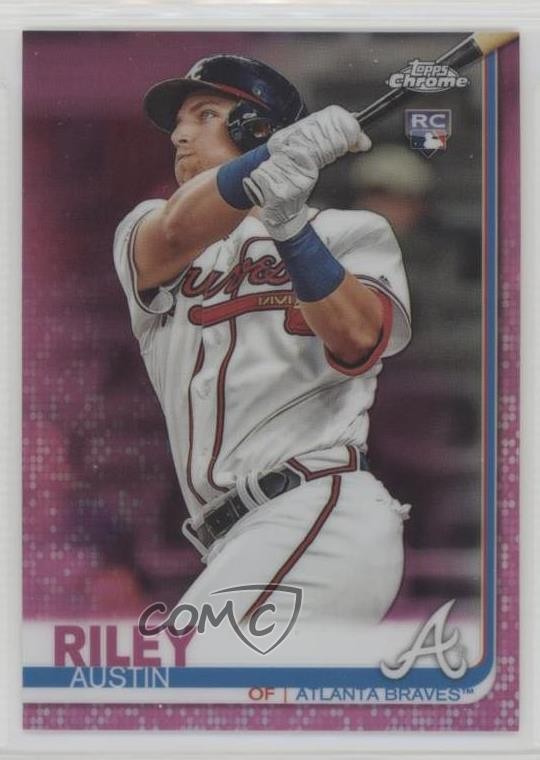2019 Topps Chrome Update Target Pink Refractor Austin Riley #37 0k3p