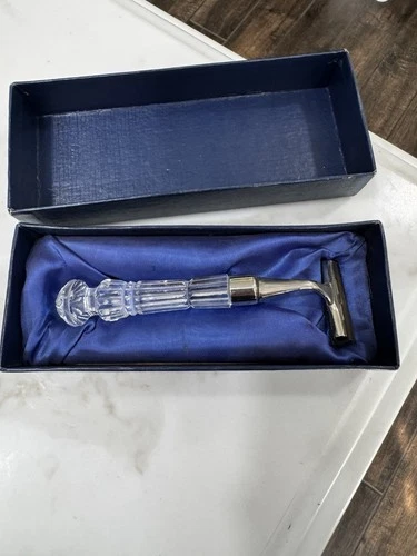 Waterford Crystal Shaving Razors Razor with Box NIB Vintage