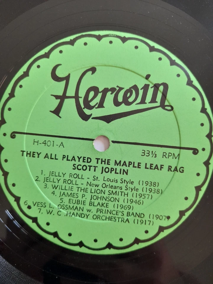 They All Played The Maple Leaf Rag (Herwin Records 401) US Jazz Vinyl Import - Image 3 of 4