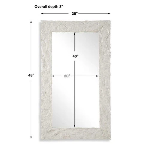 QUARRY STONE INSPIRED WALL VANITY MIRROR UTTERMOST 08187 - Picture 5 of 5