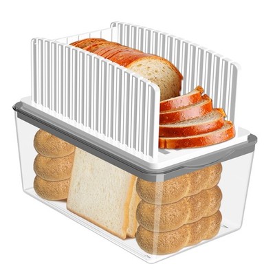 Bread Slicer For Homemade Bread With Bread Box Bread Slicing Guide Adjustable Wi