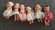 Vintage Celluloid Mini Baby Dolls Lot of 6