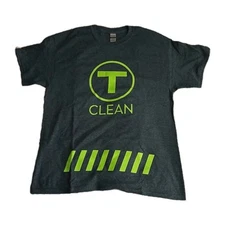 MBTA T Clean T-Shirt L Official Worker Uniform Railfan Transit Boston Bus Train