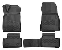 GummifußMatten FüR Mercedes CLA X117 2015- 3D Passform Hoher Rand Gummimatten