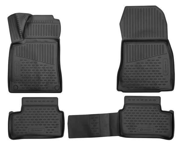 GummifußMatten FüR Mercedes CLA X117 2015- 3D Passform Hoher Rand Gummimatten-image