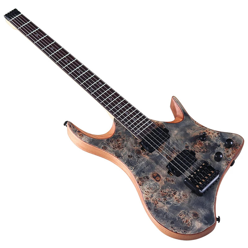 6 String Headless Electric Guitar 30 Inch Solid Ashwood Body 6 String Headless Electric Guitar 30 Inch Solid Ashwood Body
