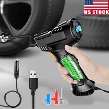 12V Cordless Inflator Compressor Air Pump Tire Pressure Filler For Car Bike Ball