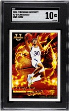 2021 Bowman University #3 Ochai Agbaji Heat Check SGC 10 GEM MINT