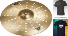 Sabian AAX 16" AERO Crash Cymbal Natural Finish Bundle  Save Authorized Dealer