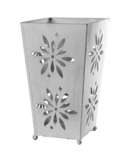 PORTA OMBRELLI METALLO TRAFORATO FERRO VASCHETTA SALVAGOCCIA MODERNO 42*24 cm