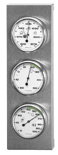 Sunartis 3-4013 THB197 Stainless Steel Weather Station Barometer Hygrometer and  - Zdjęcie 1 z 4