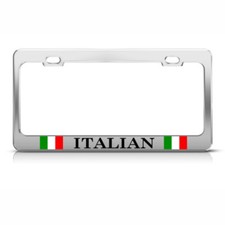 Italy Italian Italiano Country Steel Metal License Plate Frame Italy Italian Italiano Country Steel Metal License Plate Frame