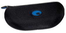 New Costa Del Mar Sunglasses Zippered Black Clamshell Case Sunglass Glasses