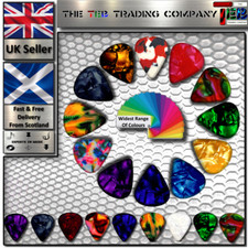 GUITAR PICKS / PLECTRUM - Electric/Bass Guitars - 3 Sizes - 1,2,3,6,12,20 Packs