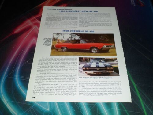Chevrolet Impala SS 427 1968 original Nova SS 396 Chevelle SS 396 escritura - Imagen 2 de 2
