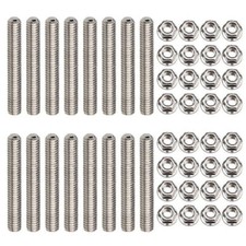 For Ford 4.6 5.4 Liter V8 16pcs Stainless Steel Exhaust Manifold Stud Nuts Kit