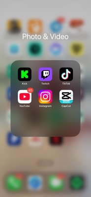 iPhone with Tiktok And CapCut 