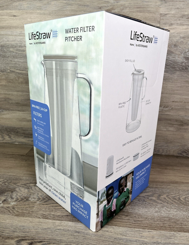 LifeStraw Home 10 cup Blue Water Filter Pitcher Style New - Picture 2 of 13