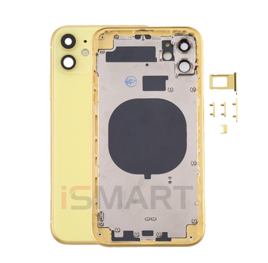 Back Cover Posteriore In Vetro Per IPhone 11 - Bianco - Seidos - Ricambio Originale