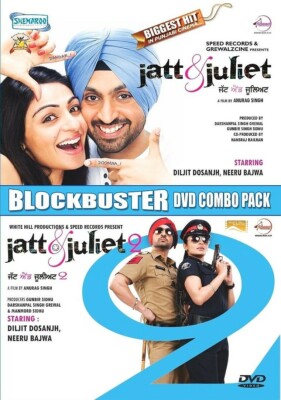 Jatt & Juliet 1 & 2. Blockbuster DVD Combo Pack. 2 Origanle Shemaroo DVDs