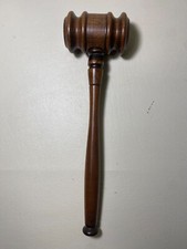 Vintage Wooden Judge's Gavel Mallet 1990's