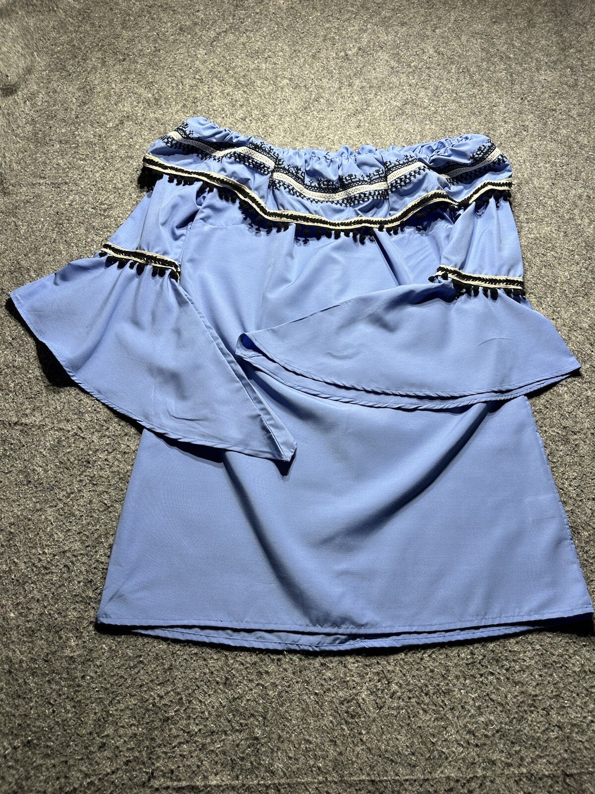 True Destiny Women's Size S Off The Shoulder Boho Lightweight Butterfly Sleeves