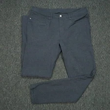 Lululemon Pants Men 34x32 Navy Blue Skinny Tech Canvas Fit 5 Pocket