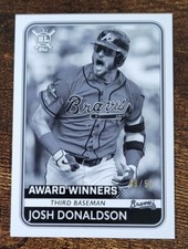 2020 Topps Big League Award Winners Black & White #48/50 Josh Donaldson.