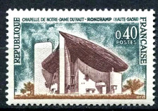 TIMBRE FRANCE 1965 N° 1435 ** NOTRE DAME DU HAUT A RONCHAMP (pa)