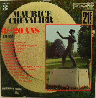 Maurice Cheval_ier - 3 Fois 20 Ans 1968 LP, Comp La Voix De Son Maître, EMI CHT