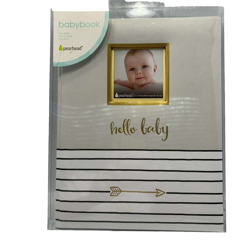 Pearhead Hello Baby Primeros 5 Años Bebé Unisex Libro de Memoria Inserto de Foto Álbum de Recortes Foto 2 de 4