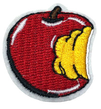 Patch Sew On Iron On Embroidered Clothing Hats Jackets Coat Fruit Apple A239