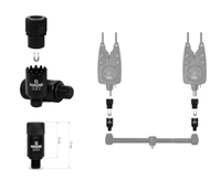 2Er Set Schnellkupplung Delphin Magnequick Indikator Adapter Bissanzeiger Carp