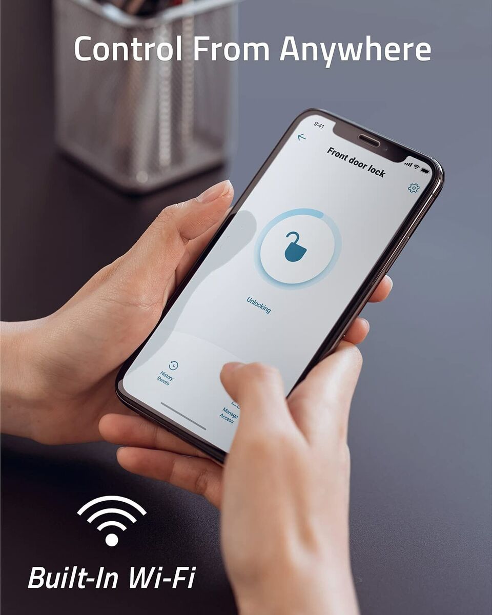 eufy S230 Smart Lock Wi-Fi Touch Fingerprint Keyless Entry Door