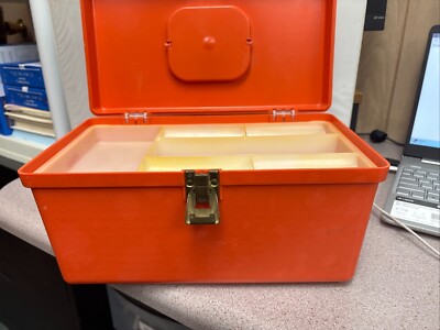 Vintage Plastic Sewing Box by Wilson MFG Corp